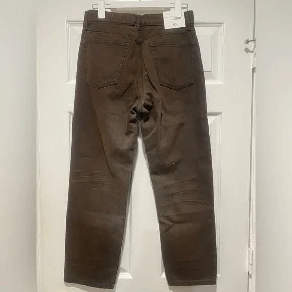 Zara Dark Brown Jeans/Size 6 - Picture 2 of 6
